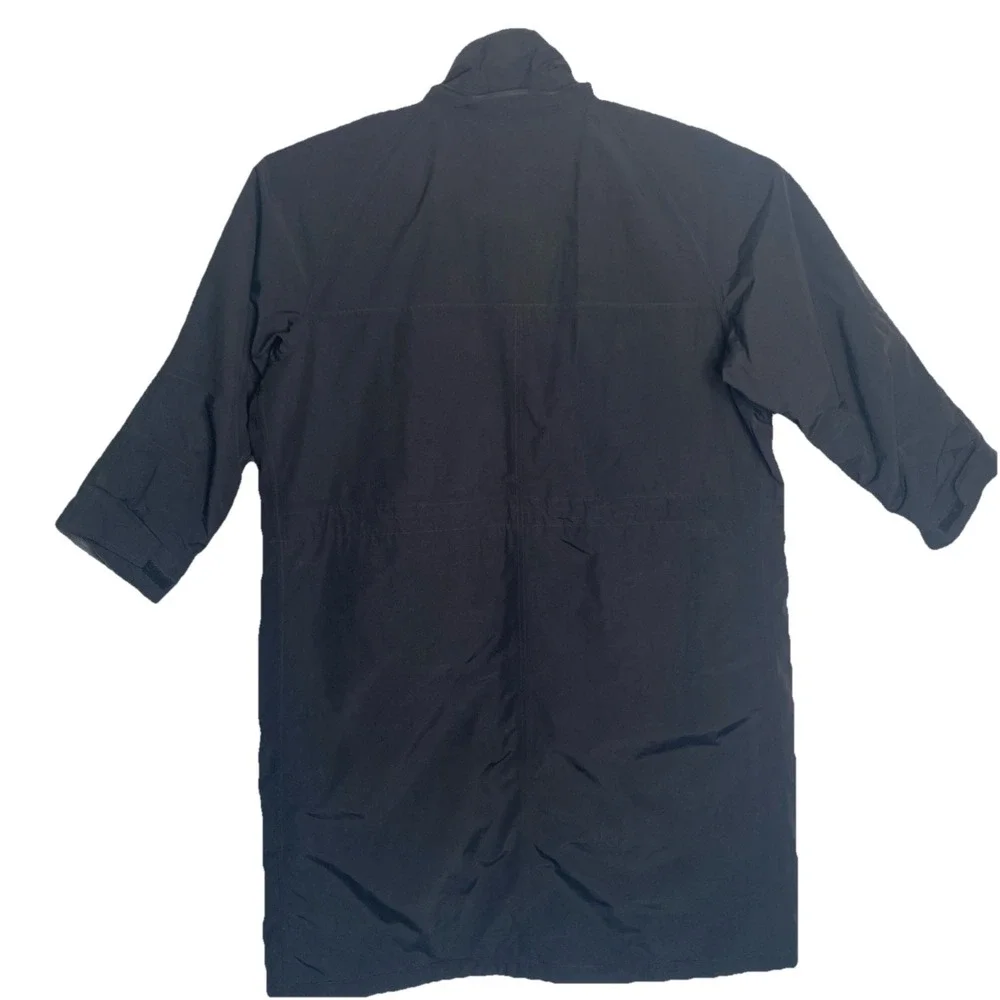 Lands End Mens Stadium Squall Coat Black Long Insulated Parka Reindeer Men's XXL